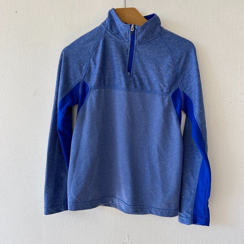 C9 Pullover Kids Girls Size Small 6/7 Blue 1/4 Zip Activewear